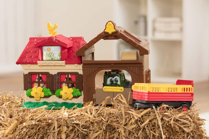 Dickie Toys 203818000 Happy Farm House, Abenteuer auf dem Bauernhof, Set für Kinder ab 1 Jahr, Trakt