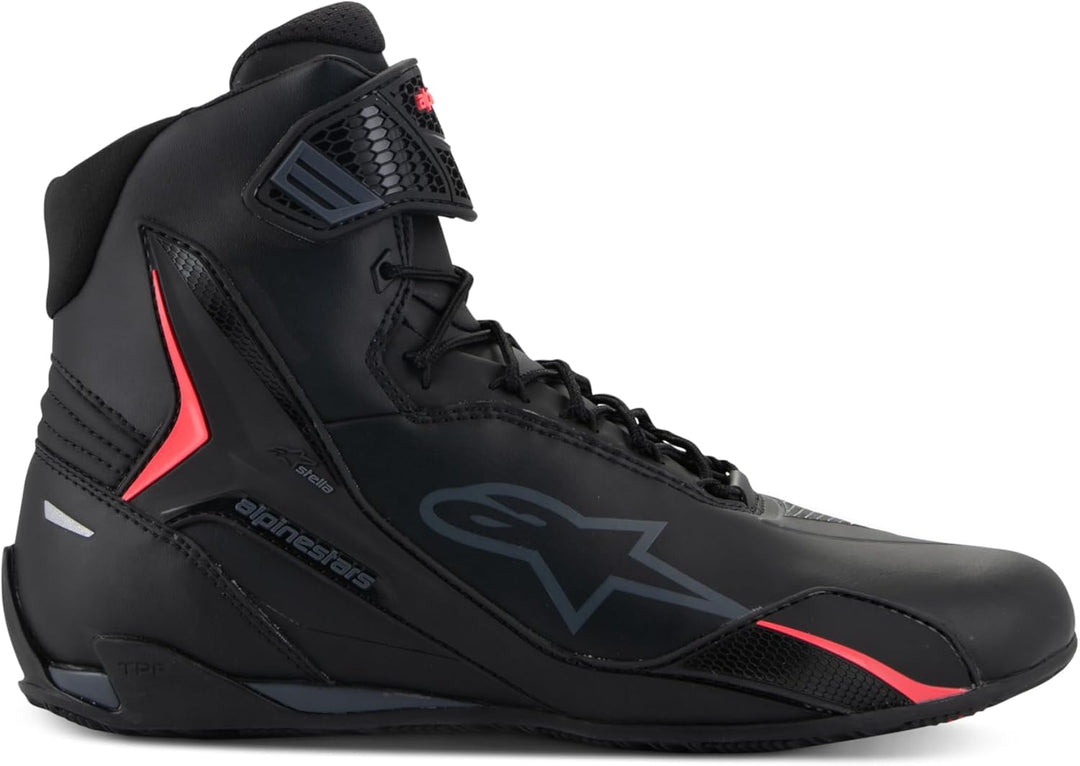 Alpinestars Stella Faster-4 Damen Motorradreitschuhe, Schwarz Diva Pink, Leichter Schutz, Atmungsakt