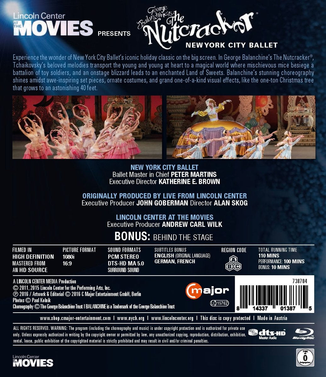 Tschaikowsky - Der Nussknacker (New York, 2011), Blu-ray