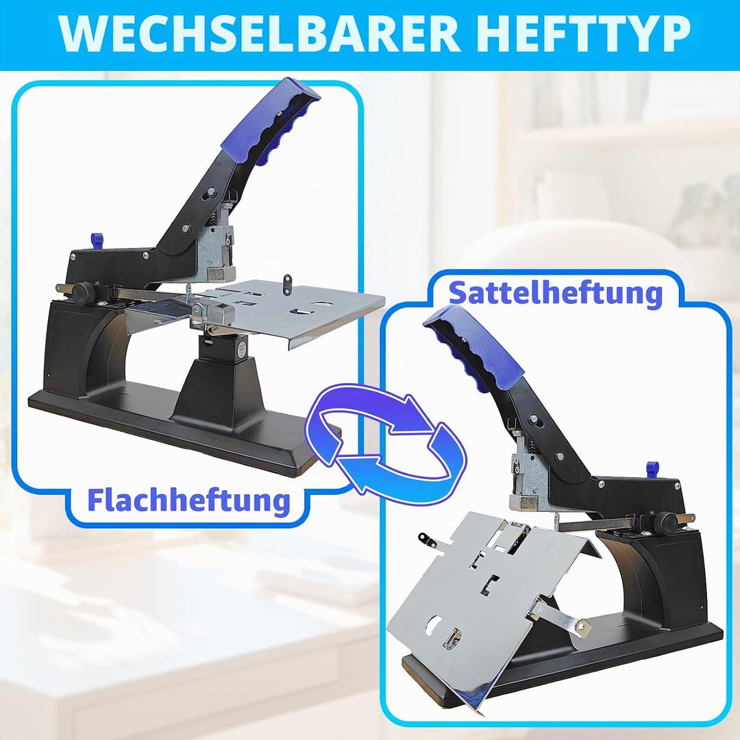 Rayson SH-03 Sattelhefter, Flacher Reitersattel-Doppelzweckhefter, Maximale Heftleistung 6,5 mm (60