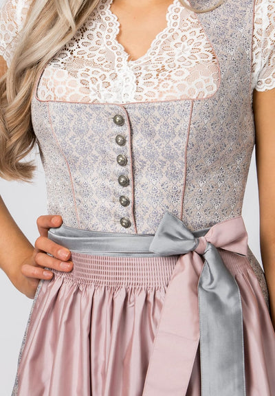 Stockerpoint Damen Dirndl Monroe Kleid für besondere Anlässe 40 Altrosa, 40 Altrosa
