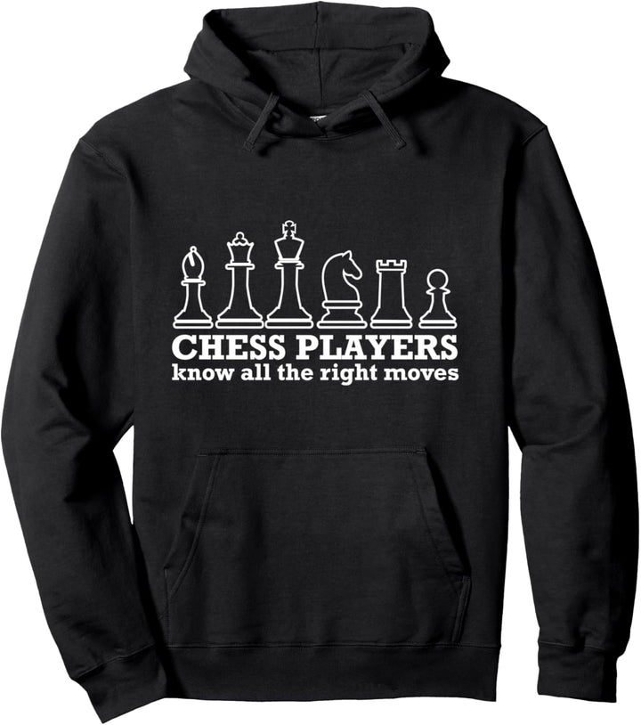 Schachspieler kennen die richtigen Züge Pullover Hoodie
