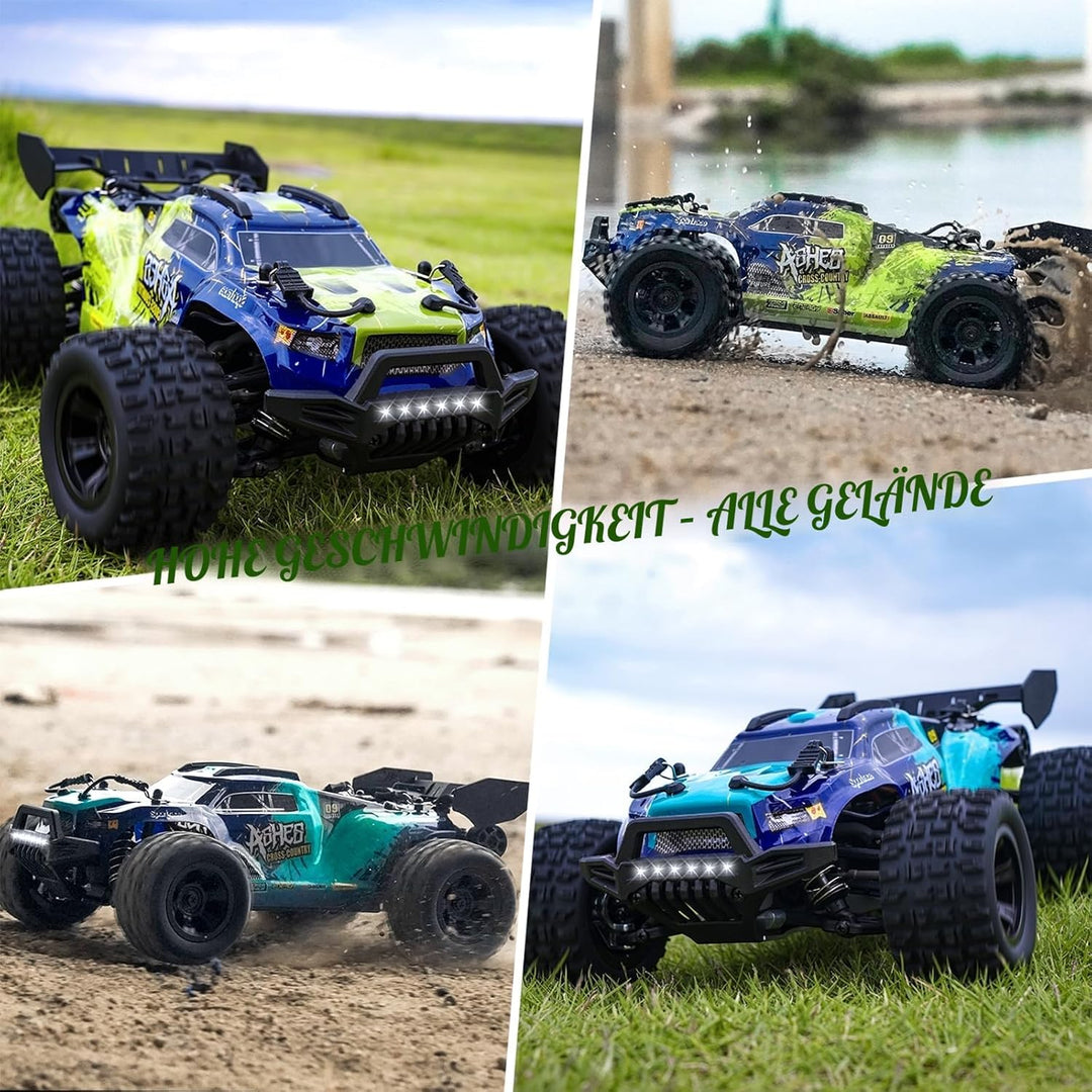 YONCHER Ferngesteuertes Auto,1:18 40KM/H RC Auto für Erwachsene Kinder, 4WD Offroad RC Buggy, Monste