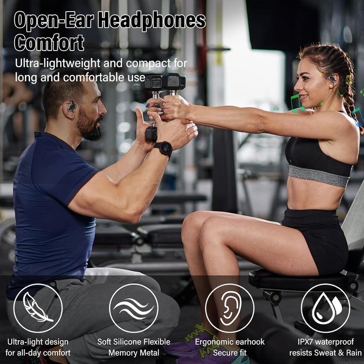STECEi KI Übersetzer Kopfhörer, 3-in-1Bluetooth 5.4 Echtzeit Sprachübersetzer Kopfhörer Open Ear164