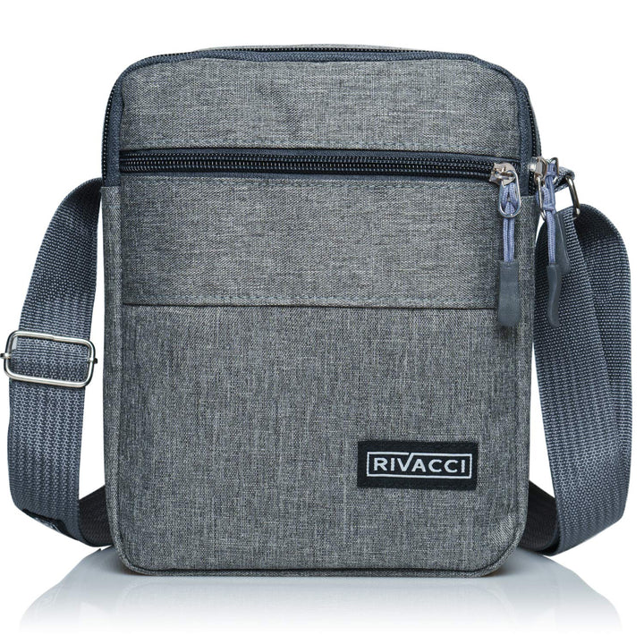 Rivacci Umhängetasche Schultertasche für Herren, Damen und Jungen, Kuriertasche aus Canvas, Herrenta