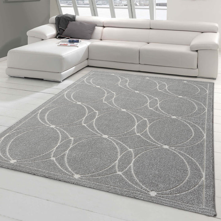 Teppich-Traum Gästezimmer Orientteppich mit dezenten Ornamenten | In- &amp; Outdoor (waschbar) | grau Gr