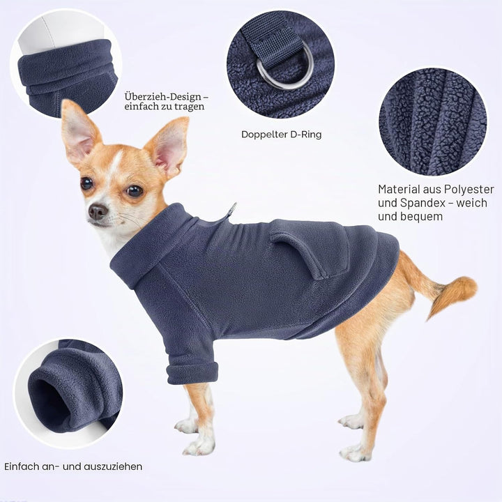 Mosukoirl Hundepullover Hund Hoodie Haustier Warme Mäntel Baumwolle Sweatshirts Hund Kleidung mit Ta
