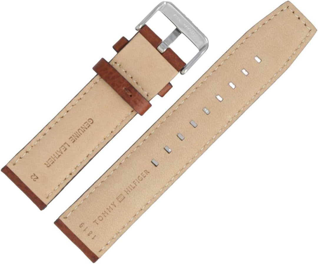 Tommy Hilfiger Uhrenarmband 22mm Leder Braun - 679301819