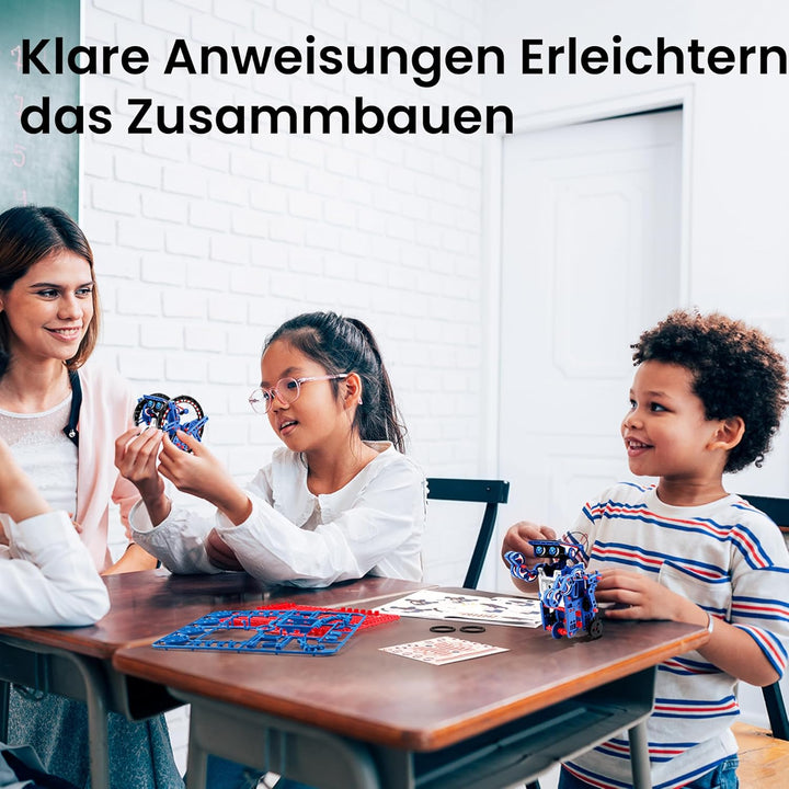 Sillbird Solar STEM Roboter Bausatz, 12-in-1 Lernspielzeug für Kinder Jungen ab 8 Jahren, Kreative G