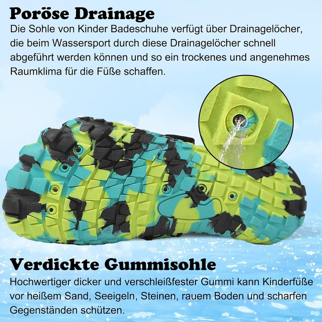 Maxome Kinder Wasserschuhe, Outdoor-Aqua-Socken für Kleinkinder, Jungen, Mädchen, Kinder sportlich S