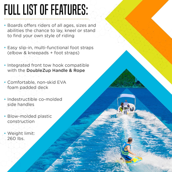 ZUP You Got This 2.0 Board, All-in-One Kneeboard, Wakeboard, Wakeskate und Wakesurf Board für alle A
