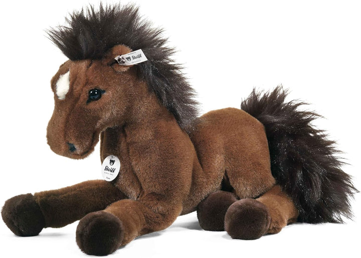 Steiff Hanno Schlenker Hannoveraner - 35 cm - Plüschpferd liegend - Kuscheltier für Kinder - weich &