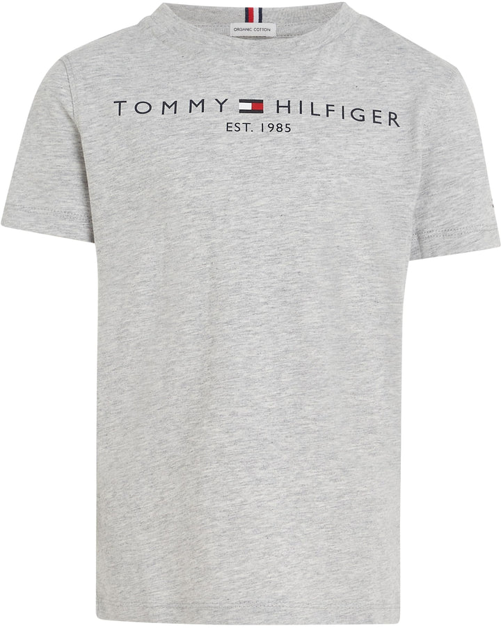 Tommy Hilfiger Kinder Unisex T-Shirt Kurzarm Essential Tee Rundhalsausschnitt 3 Jahre Grau (Light Gr