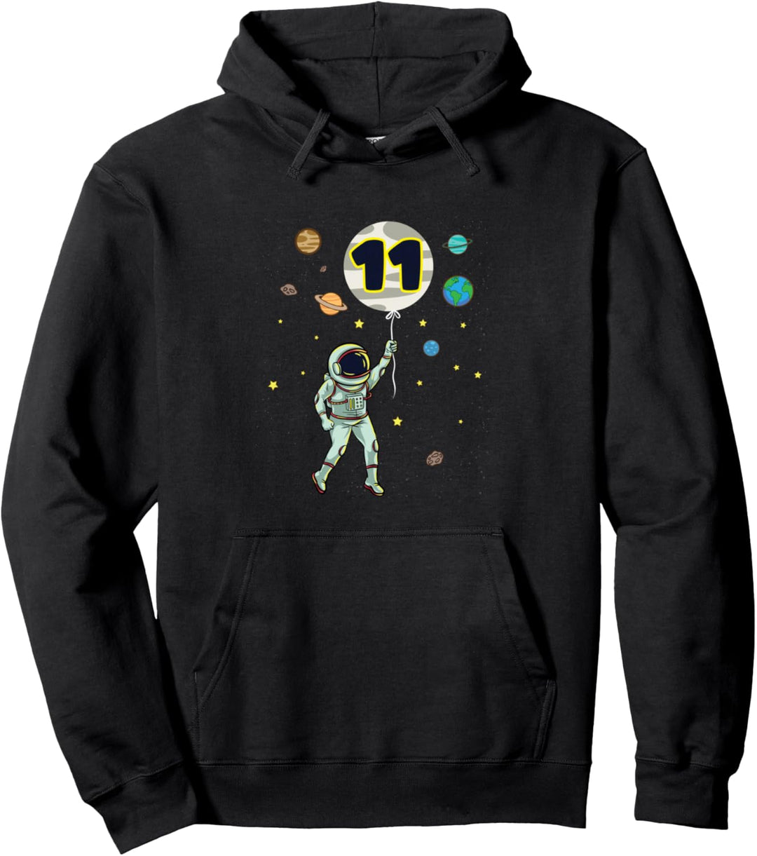 11 Jahre alt Weltraum Geburtstag 11. Pullover Hoodie