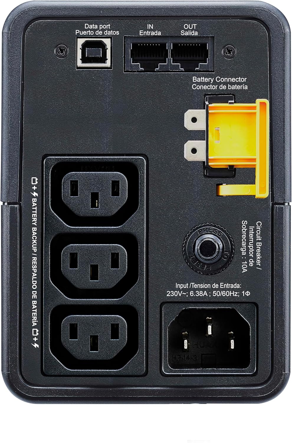 APC Back-UPS 500VA, 230V, AVR, IEC Ausgänge schwarz