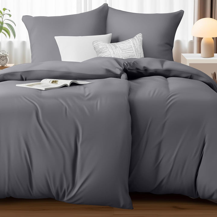 Utopia Bedding Bettwäsche 135x200 4teilig - Mikrofaser 2 Bettbezug 135x200 cm + 2 Kissenbezüge 80x80