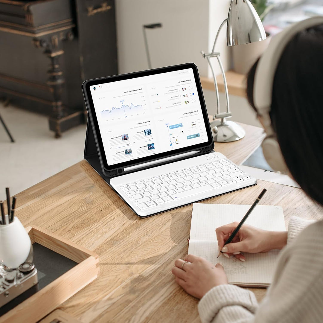 KVTVOU Tastatur Hülle für iPad Air 11 Zoll (2026 2025 2024), iPad Air 5. / 4. Generation (10,9 Zoll