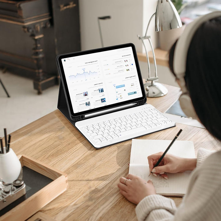 KVTVOU Tastatur Hülle für iPad Air 11 Zoll (2026 2025 2024), iPad Air 5. / 4. Generation (10,9 Zoll