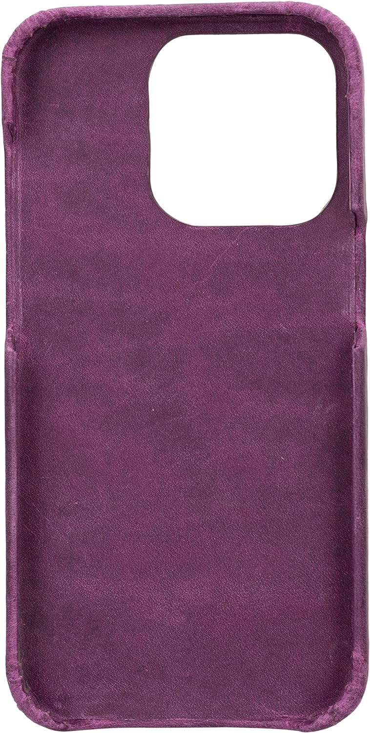 Solo Pelle Lederhülle kompatibel für iPhone 14 Pro in 6.1 Zoll abnehmbare Hülle (2in1) inkl. Kartenf