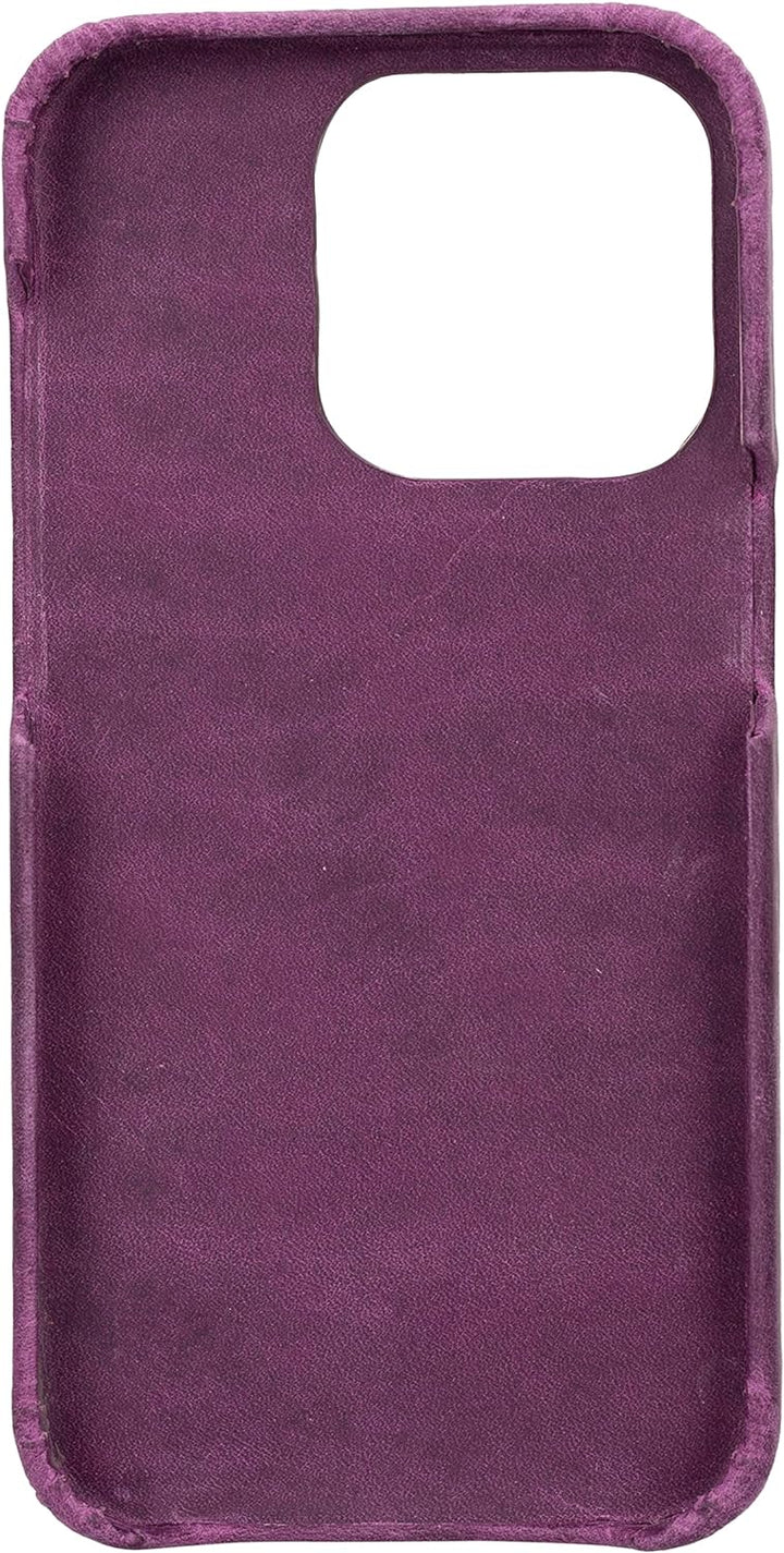 Solo Pelle Lederhülle kompatibel für iPhone 14 Pro in 6.1 Zoll abnehmbare Hülle (2in1) inkl. Kartenf