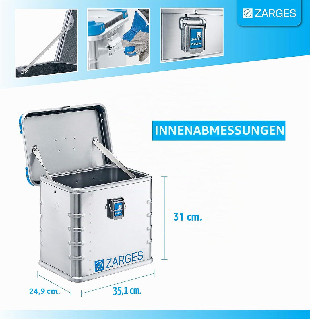 Alu-Eurobox; 27l; IM: 350x250x310mm 27 Liter, 27 Liter
