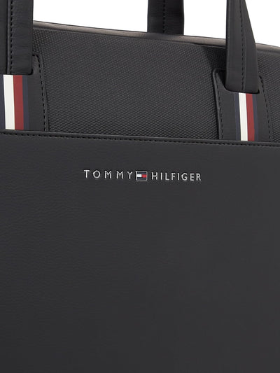 Tommy Hilfiger Herren Laptoptasche Corporate Computer Bag mit Reissverschluss, Schwarz (Black), Ones