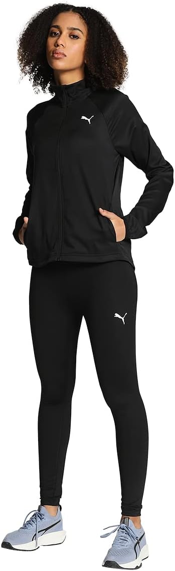 PUMA Damen Active Woven Suit Trainingsanzug, Puma Schwarz