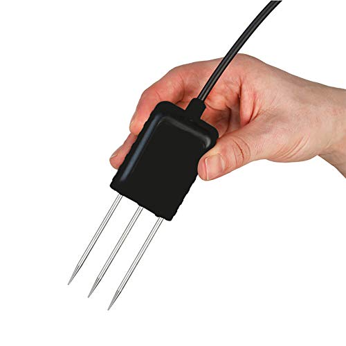 UbiBot RS485 Bodentemperatur- und Feuchtigkeitssensor für den Garten, Bodentester aus Edelstahl, (US