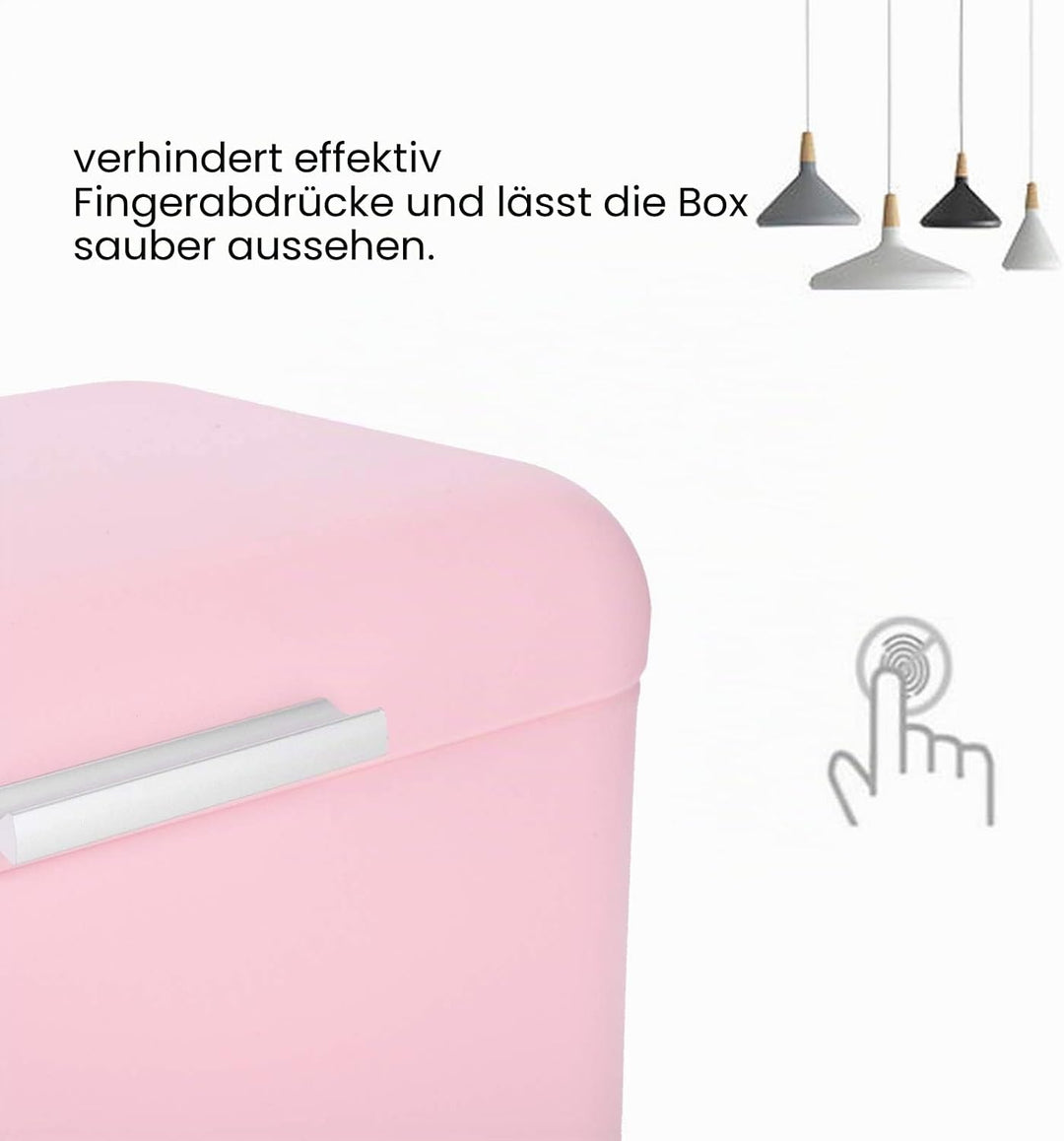 Brotkasten aus Metall,toastbrot aufbewahrungsbox, rosafarbener Brotkasten aus Schmiedeeisen, Aufbewa