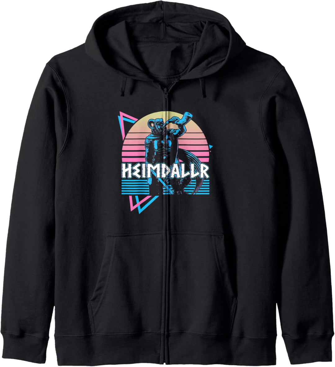 Heimdallr Heimdall nordischer Gott Asgard nordische Mythologie Retro Kapuzenjacke