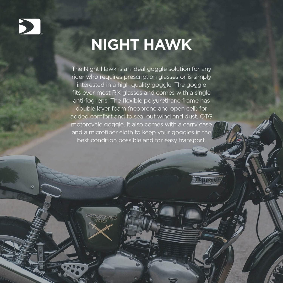 Bobster Night Hawk OTG Goggle-Black Frame, Smoked Lens