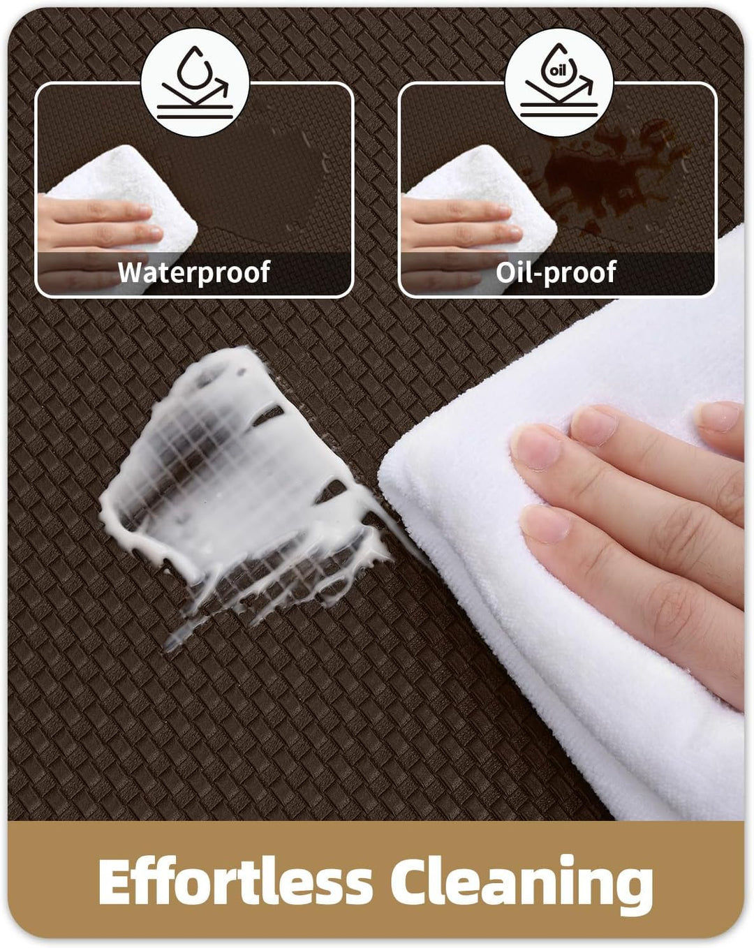 Color G Küchenläufer 2 Stück, küchenteppich waschbar rutschfest, Teppich küche mit Ölfest und Wasser