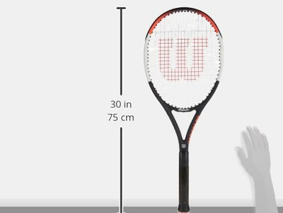 Wilson Tennisschläger Pro Staff Precision 100, Carbonglasfaser, Grifflastige Balance, 320 g, 68,6 cm