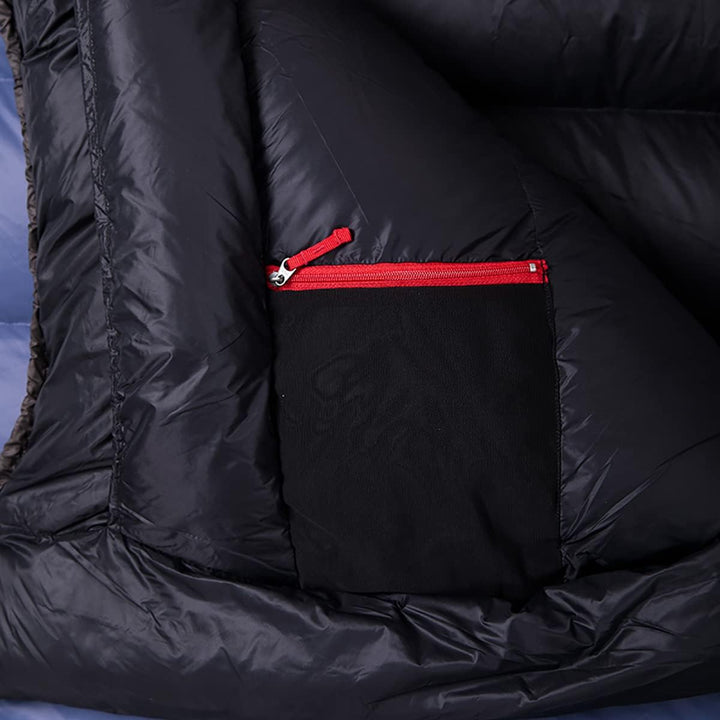 Viking 600 Schlafsack Daunenschlafsack blau LINKS 180cm, blau LINKS 180cm