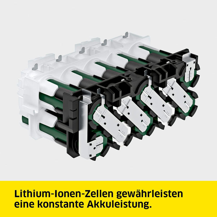Kärcher 18 V Starter Kit 18/25, 18 V/2,5 Ah Akku mit Schnellladegerät, Lithium-Ionen-Akku, Ladezeit: