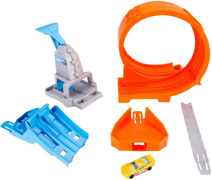 Hot Wheels GTV13 - Loop Stunt Champion Track-Set mit 1 Hot Wheels Fahrzeug im Massstab 1:64, Spielze