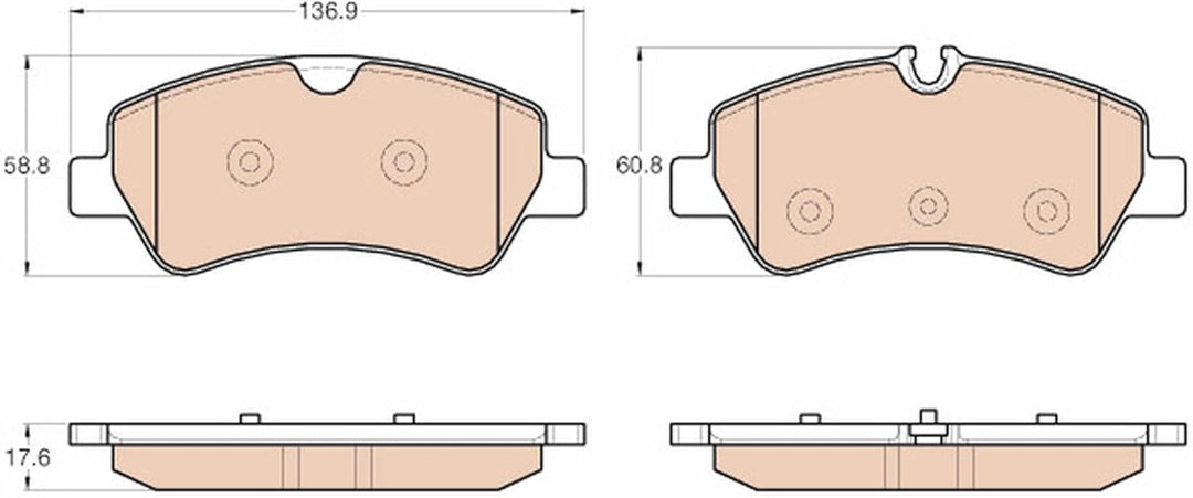 TRW GDB1968 Bremsbelagsatz