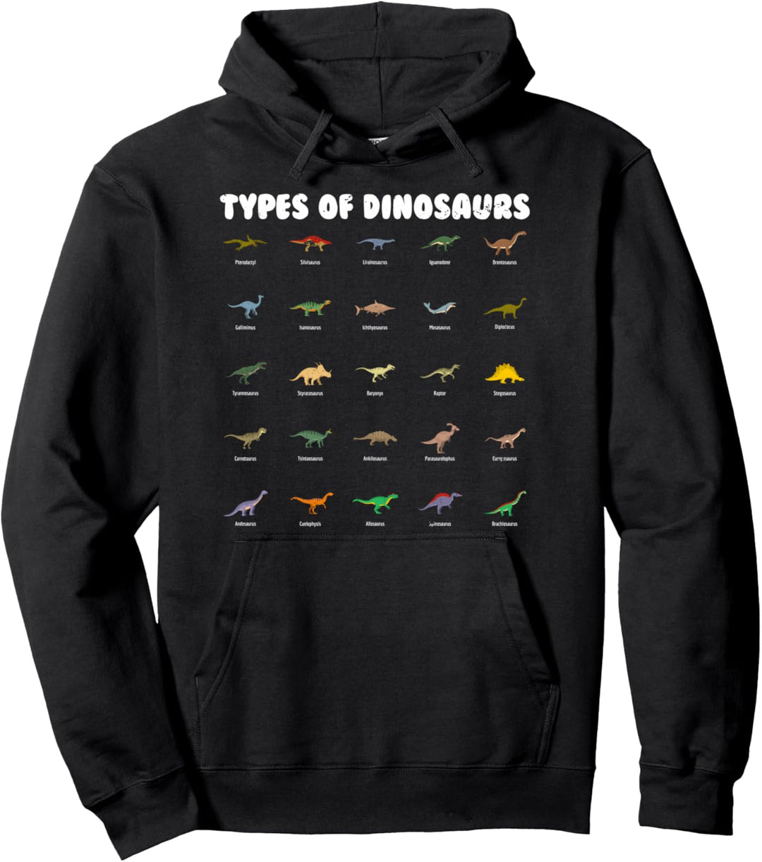 Dinosaurier-Motive. Pullover Hoodie