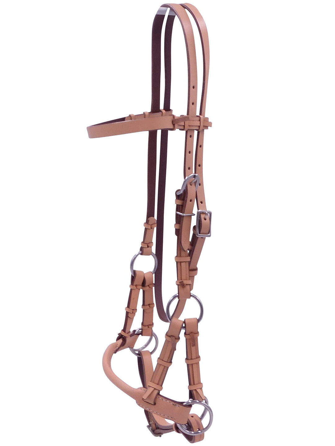 Thor Equine Sidepull mit rundem Nasenriemen. Natur Full Natur, Full Natur