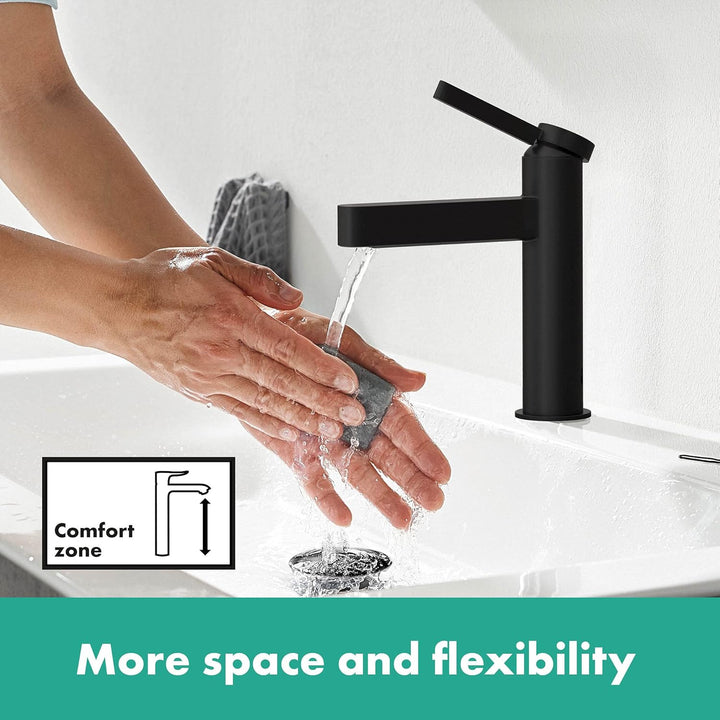 hansgrohe Standventil Finoris, Wasserhahn für Kaltwasser mit Auslauf Höhe 100 mm, Armatur wasserspar