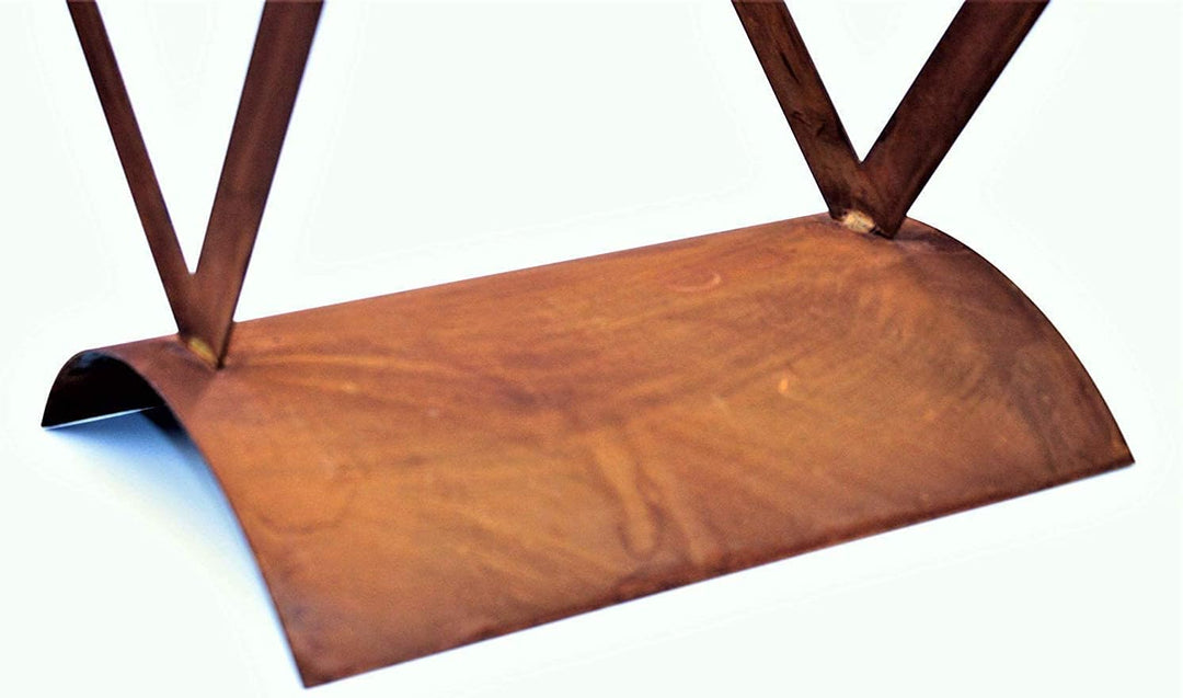 Rostikal Rost Deko Kaminholz Regal 60 x 40 cm Herz Holzregal Edelrost Gartendeko Vintage Holzkorb 64