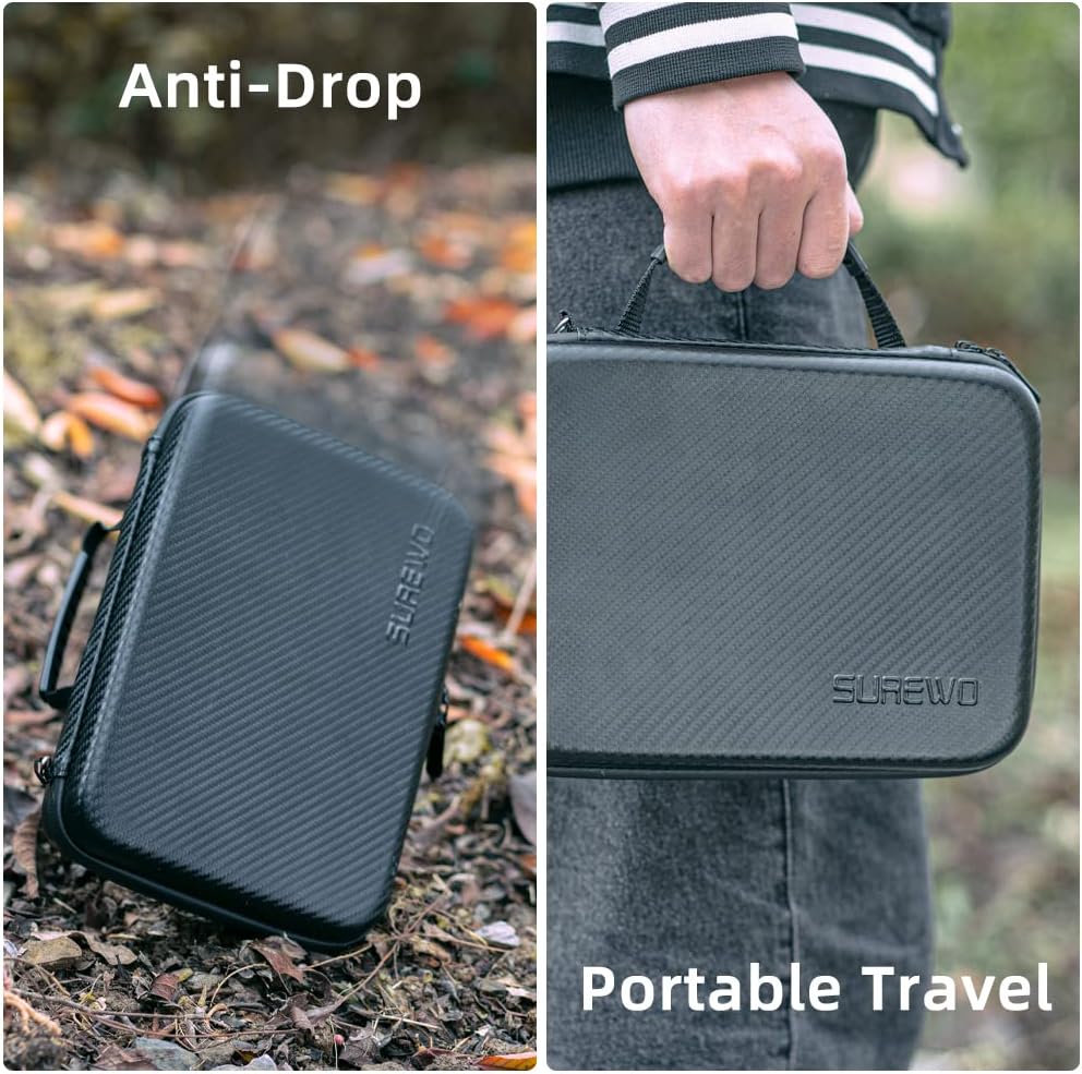 SUREWO Surface-Waterproof DJI Action 4 Carrying Case, tragbare Reisetasche kompatibel mit DJI Osmo A