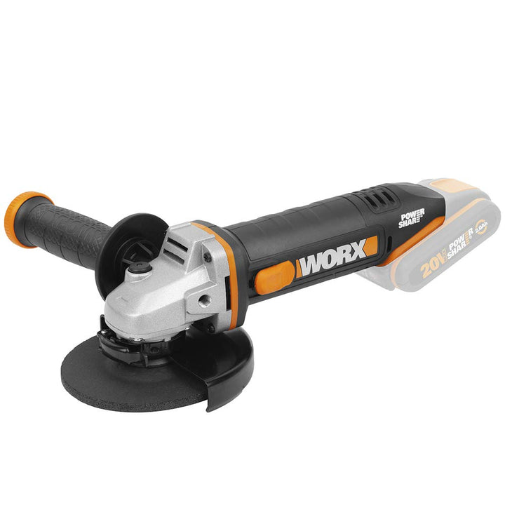 WORX WX803.9 Akku-Winkelschleifer 20V – leistungsstarker Winkelschleifer mit 125mm Scheibendurchmess
