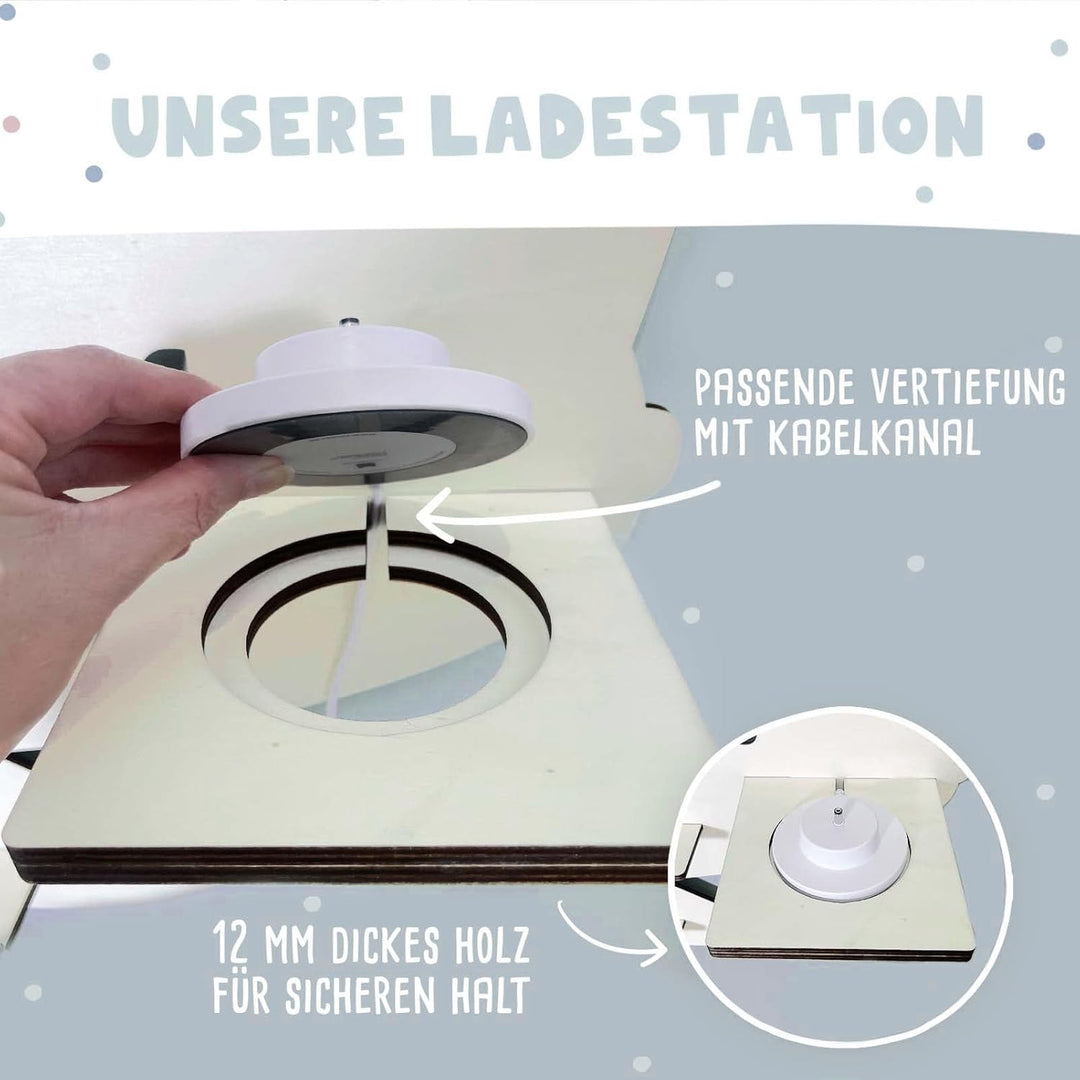 hellomini Personalisiertes Regal für die Toniebox 1 & Toniebox 2 Mädchen - Wandregal mit Wunschnamen