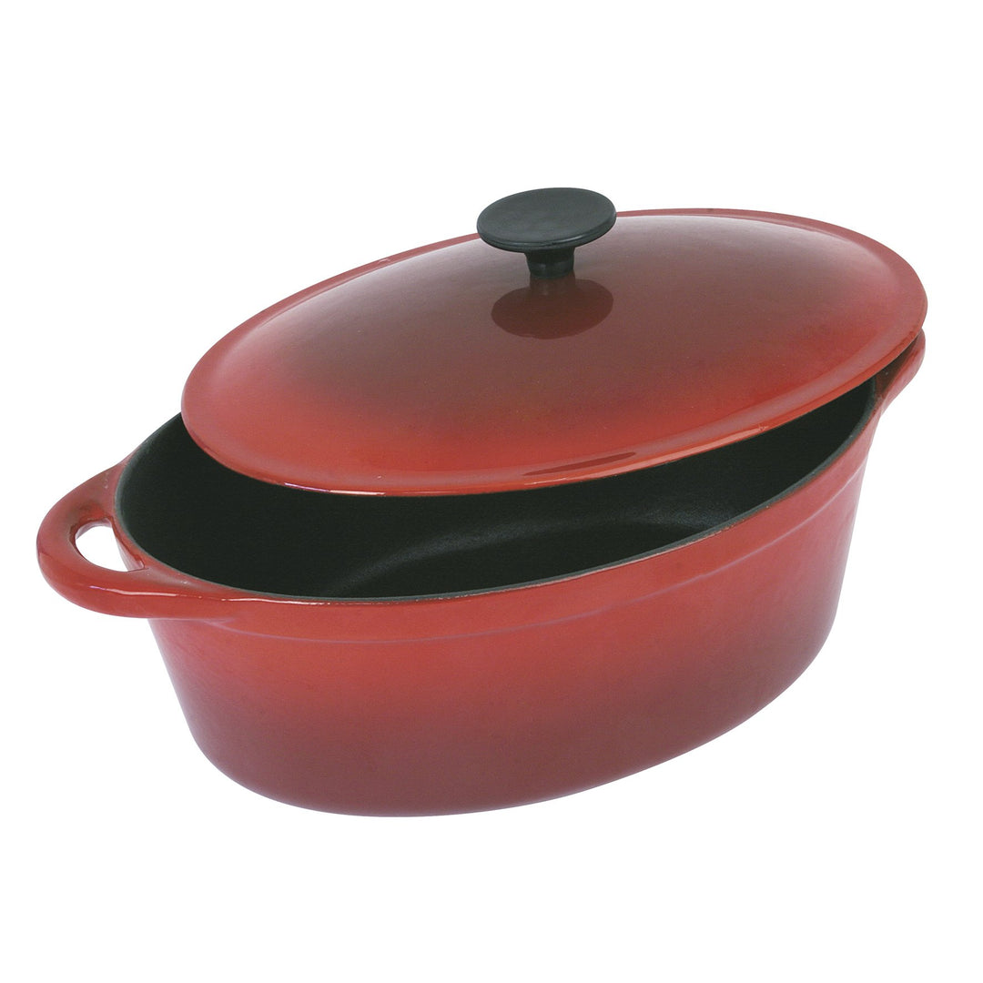 Tradifonte 501807 Kasserolle, oval, 4 l, Fiery Rot