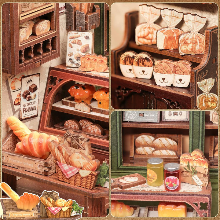 CUTEBEE Book Nook Kit | DIY Puppenhaus & Miniatur Haus Selber Bauen | Modellbausatz für Erwachsene m