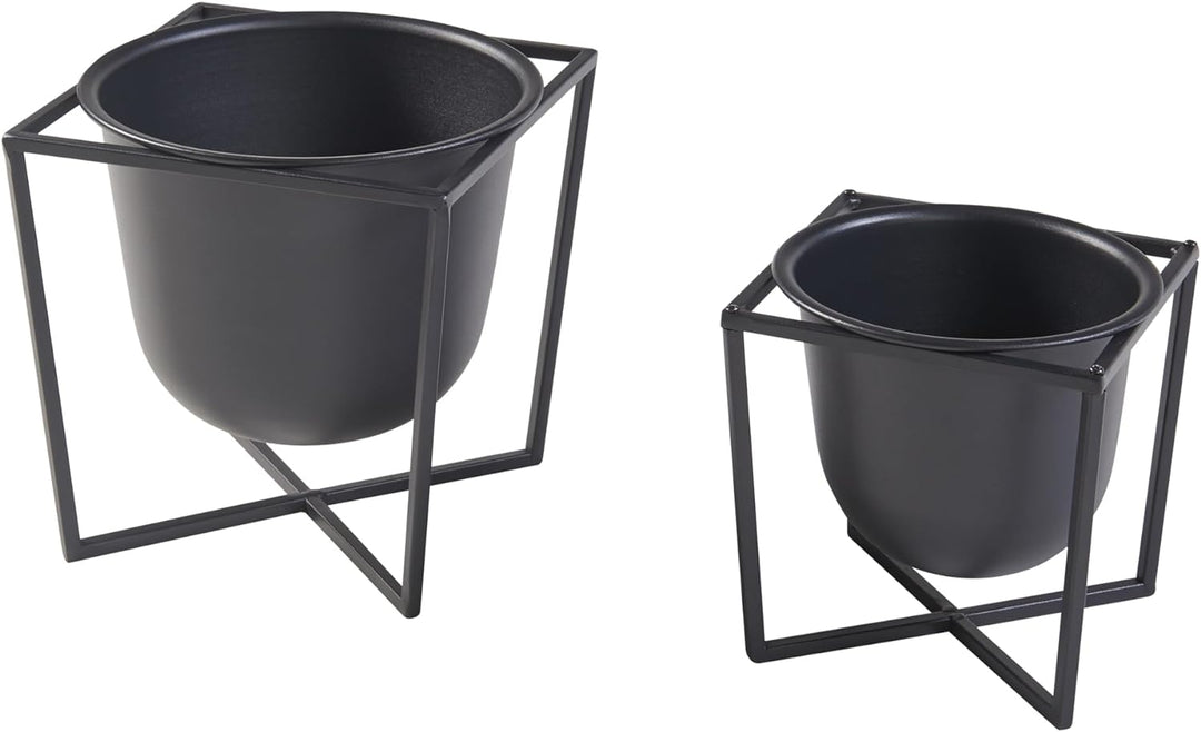 [en.casa] Pflanzenständer Nordmaling 2er Set Blumentopfständer Blumentofphalter Pflanzenhocker in 2