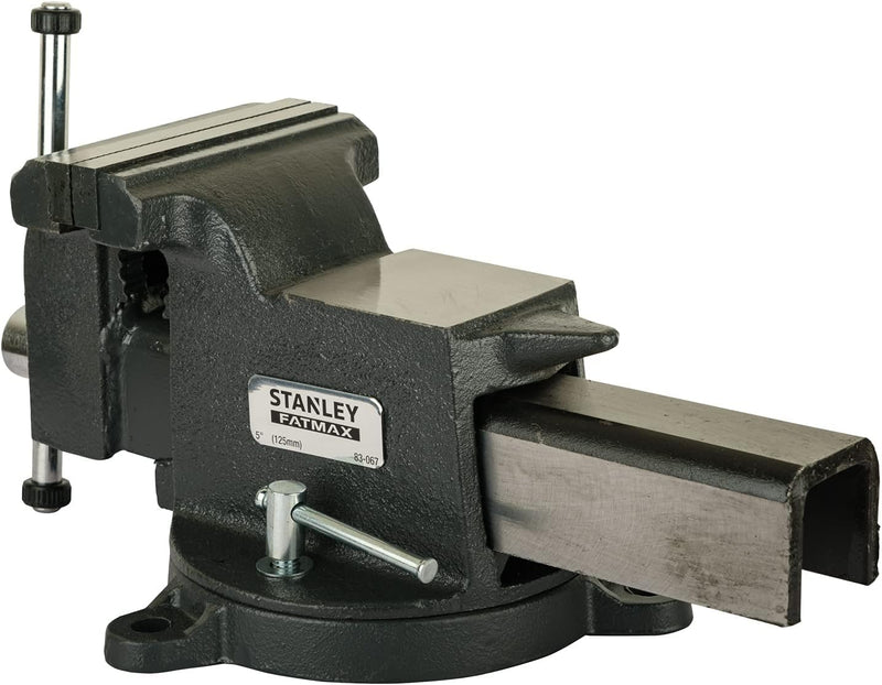 Stanley Maxsteel Schraubstock (schwere Ausführung, 95 mm Ausladung, 125 mm Spannweite, 1800 kg Spann