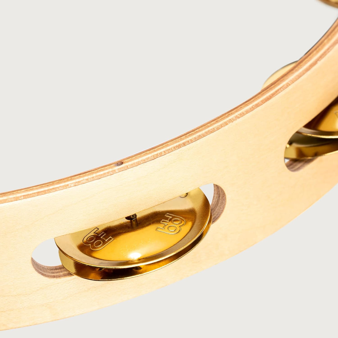 Meinl Percussion AE-MTA1B Tambourine, Artisan Edition, 25,4 cm (10 Zoll) Durchmesser, einreihig mit