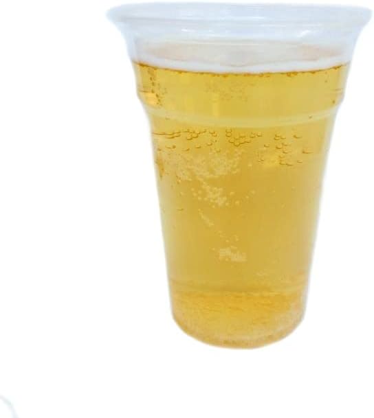CWPACK Trinkbecher PP, Einwegbecher, Plastikbecher, Bierbecher Bubble Tea Becher klar, 600ml(22oz) Ø